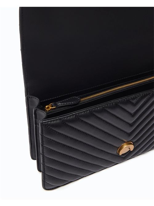Borsa media a tracolla Love Bag One Chevron New Buckle PINKO | 107619A0GK/Z99Q